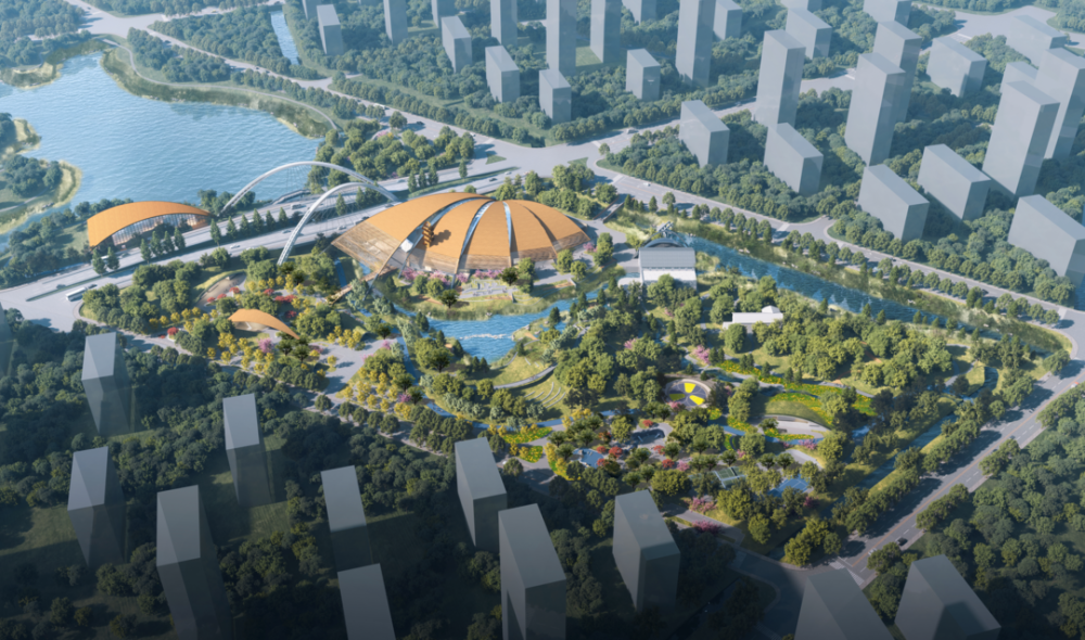 总投资63亿丽水新地标来了就在两湖公园旁新建科普中心斜拉桥