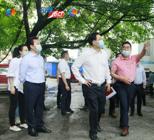 铁马小学校长徐佳对九龙坡区区委常委,组织部长涂开祥一行百忙之中5天