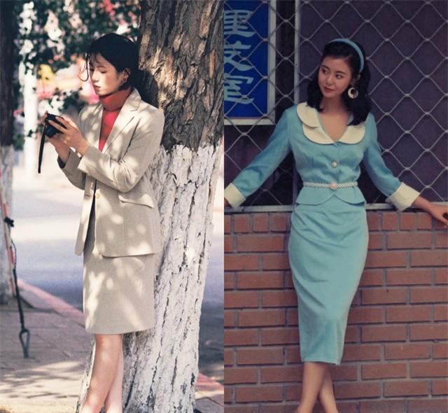 讲真,7,80年代妈妈们的审美,绝了!裤永远过踝,衣穿紧不穿松