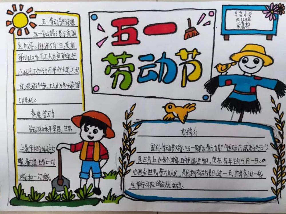 30幅五一劳动节获奖手抄报,有你吗? - 265学校教育网