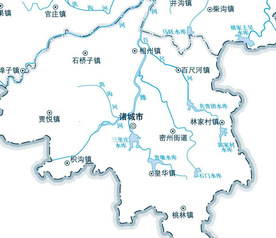 诸城百尺河地图图片