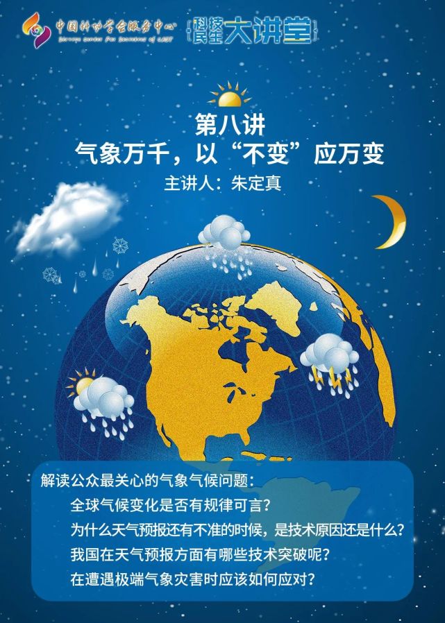 科技民生大讲堂第8讲|气象万千,以"不变"应万变