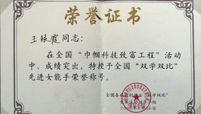 2000年,时任江苏省副省长的姜永荣为王银霞送去了一部手机,以方便她和