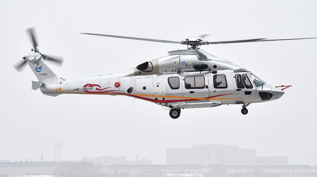 ac352直升机的问世填补了中国民用直升机7吨级谱系空白,对促进我国