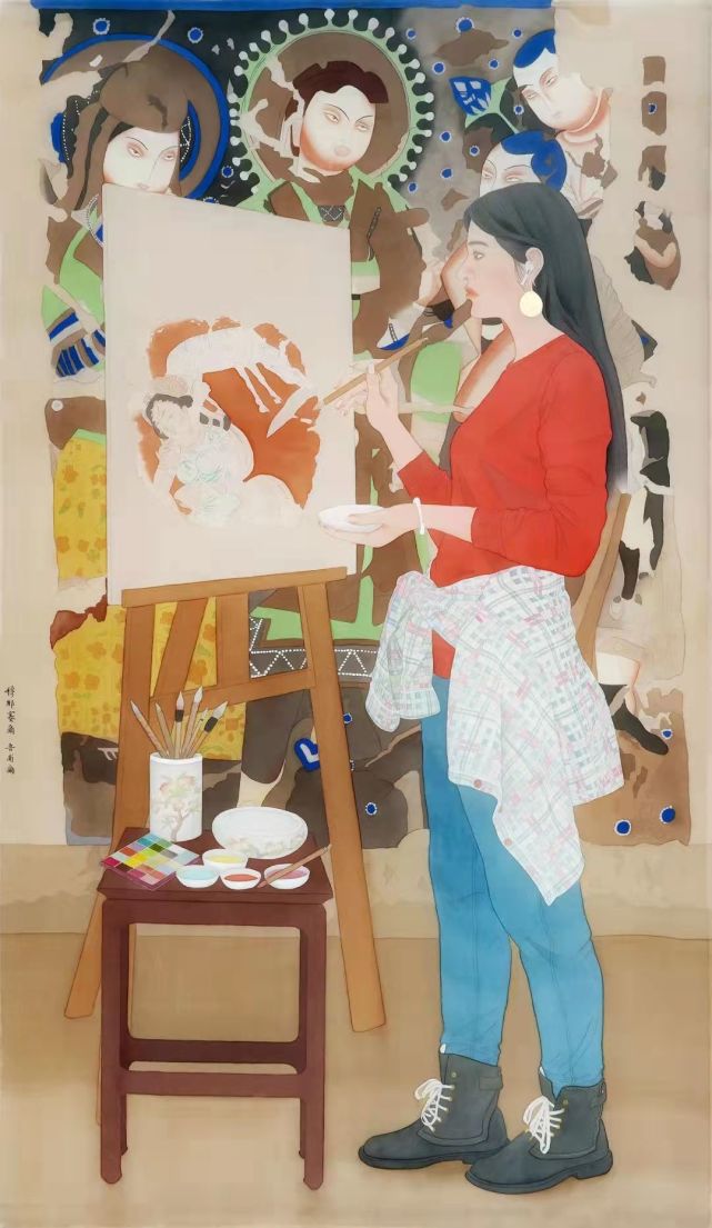 以我锦瑟华年 绘就丹青画卷——记第三届新疆青年美术作品展_腾讯新闻