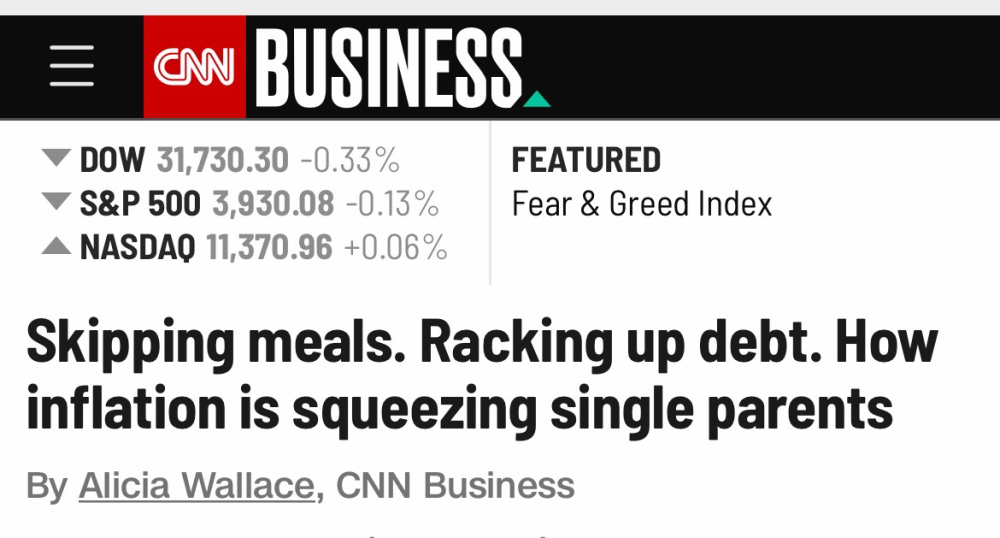 美媒：高通胀持续压榨单亲家庭美国食品不安全水平加剧