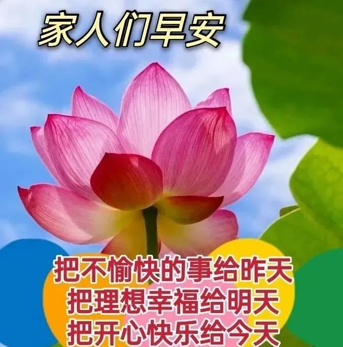 創意好看的早安圖片帶字早上好祝福語