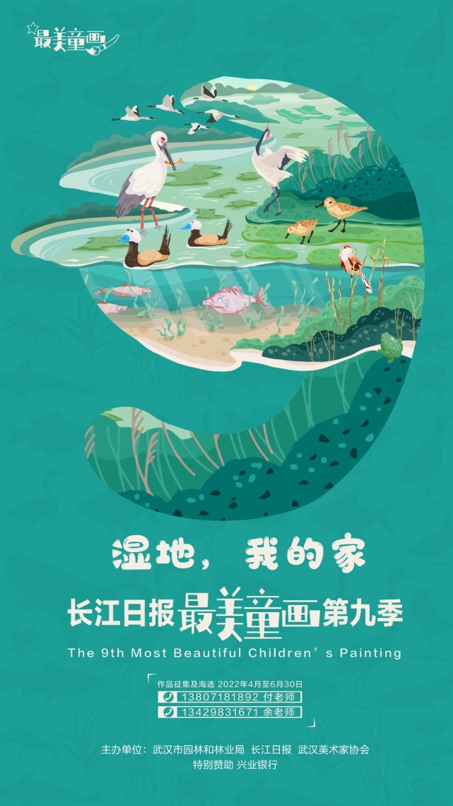 孩子们眼中的湿地是什么样的?"最美童画"小画家告诉你