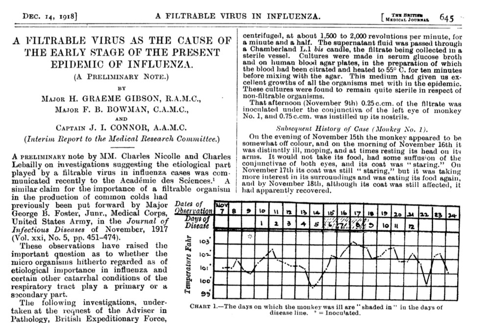 特稿｜百年前欧洲逝者的肺部“遗书”：1918大流感元凶直接后代尚在？