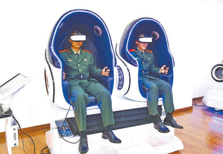 VR对战游戏平台等文体新设备落户武警南阳支队基层中队韩城米格国际少儿英语电话