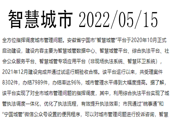 智慧城市城管实现了全市城市管理问题指挥调度｜中鑫中科