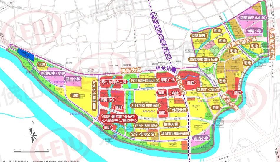 佛山多片區控規大調整涉地鐵28號19號線工改住新校等