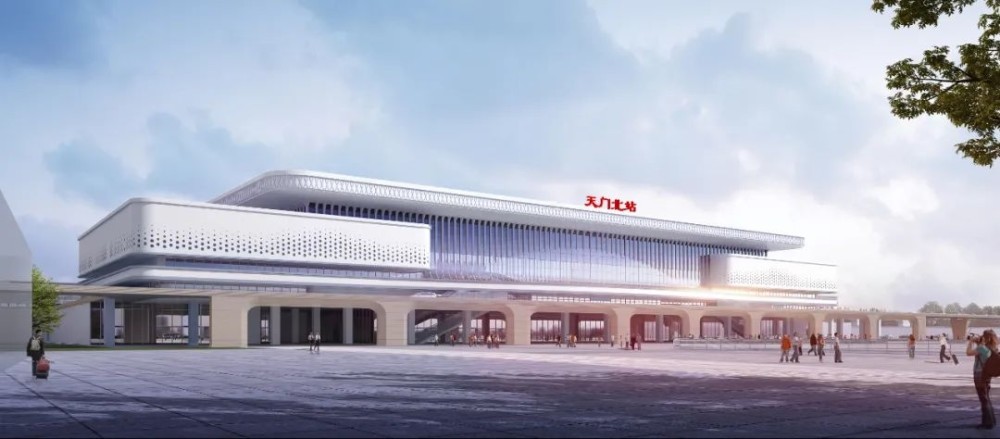 5万平方米,目前处于前期准备阶段.效果图出炉汉川东站,天门北站,京山