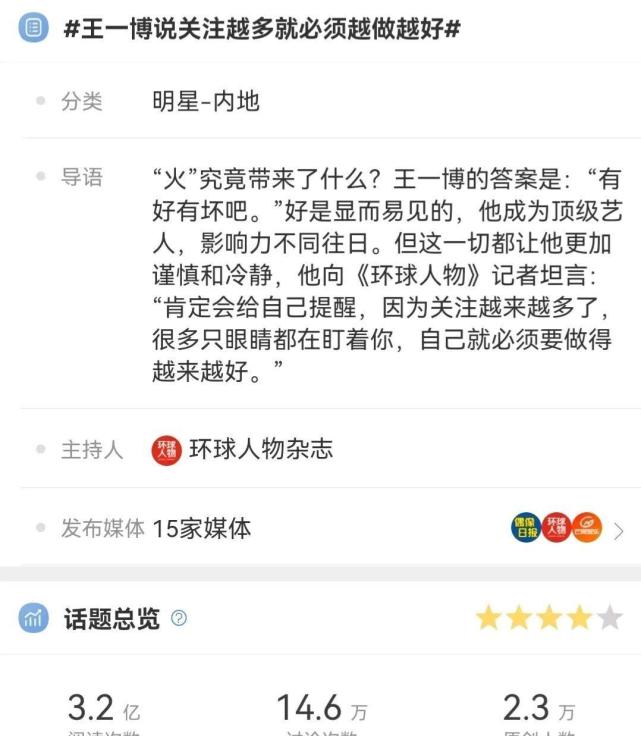 王一博拍戏杀青后,一天上了五个热搜,高人气果然是真的