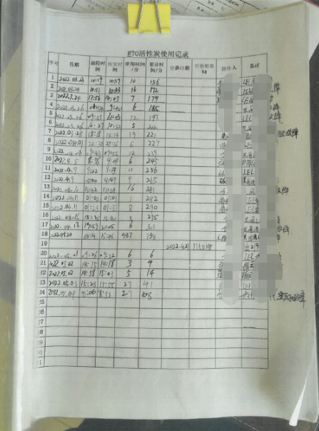 某企业活性炭运行使用记录6,更换下来的废活性炭属于危险废物,应当