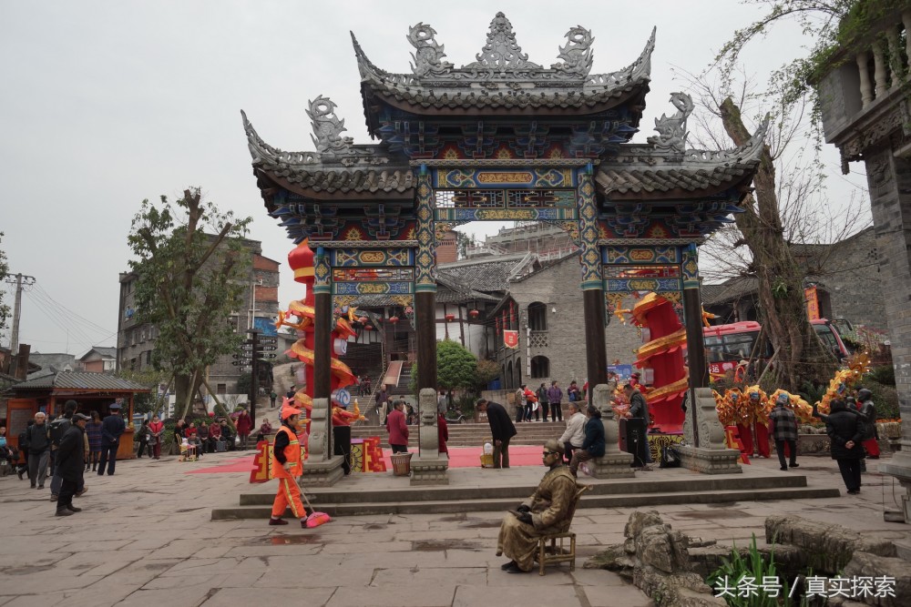 航拍嘉陵江三重庆铜梁县中国历史文化名镇安居古镇支流涪江