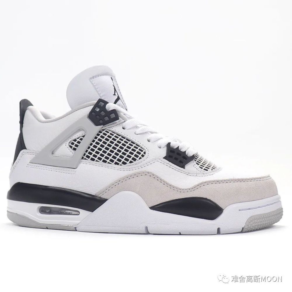 aj4黑白灰militaryblack潑墨沒了鞋盒湊多細節對比支持鞋狗自行鑑定