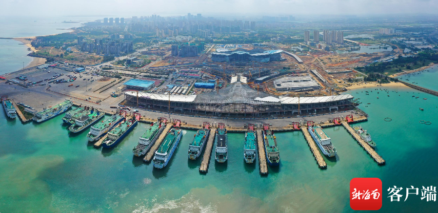 原創組圖俯瞰海口新海港客運綜合樞紐項目