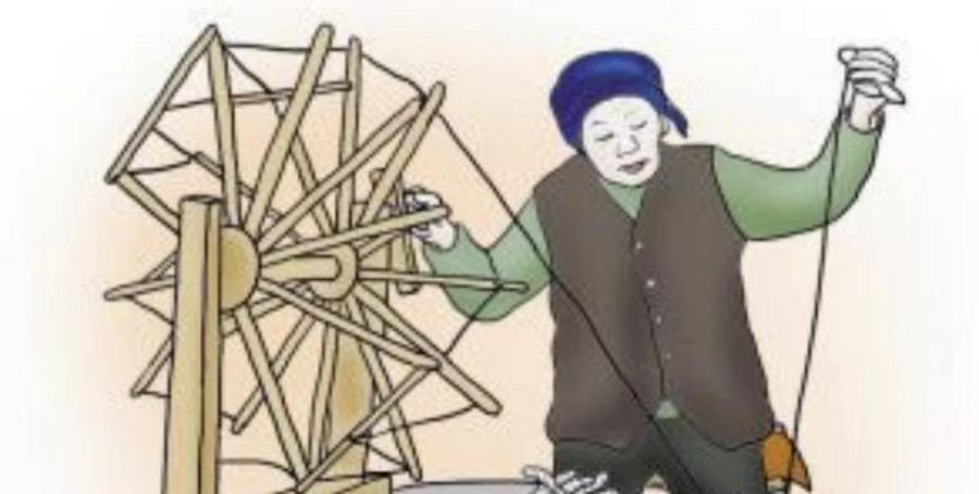 还有纺棉花的事,看着娘一手摇纺车的把子,一手捏着棉芯向外拉,线就一