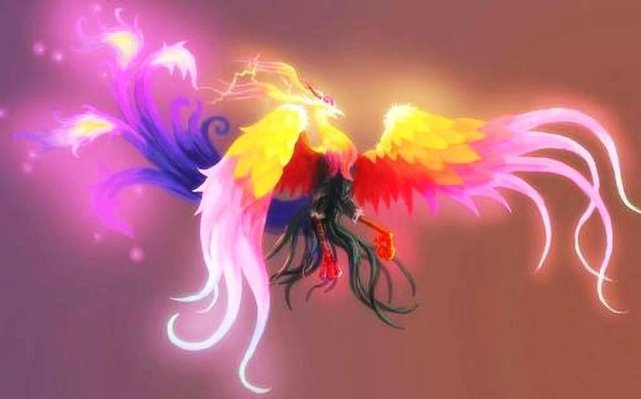 被吞噬以后灵性大增,经常化作为一个银色火鸟