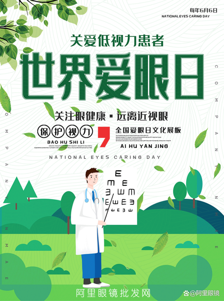 2022年爱眼日适合眼镜店发朋友圈的文案配图海报山东眼镜批发