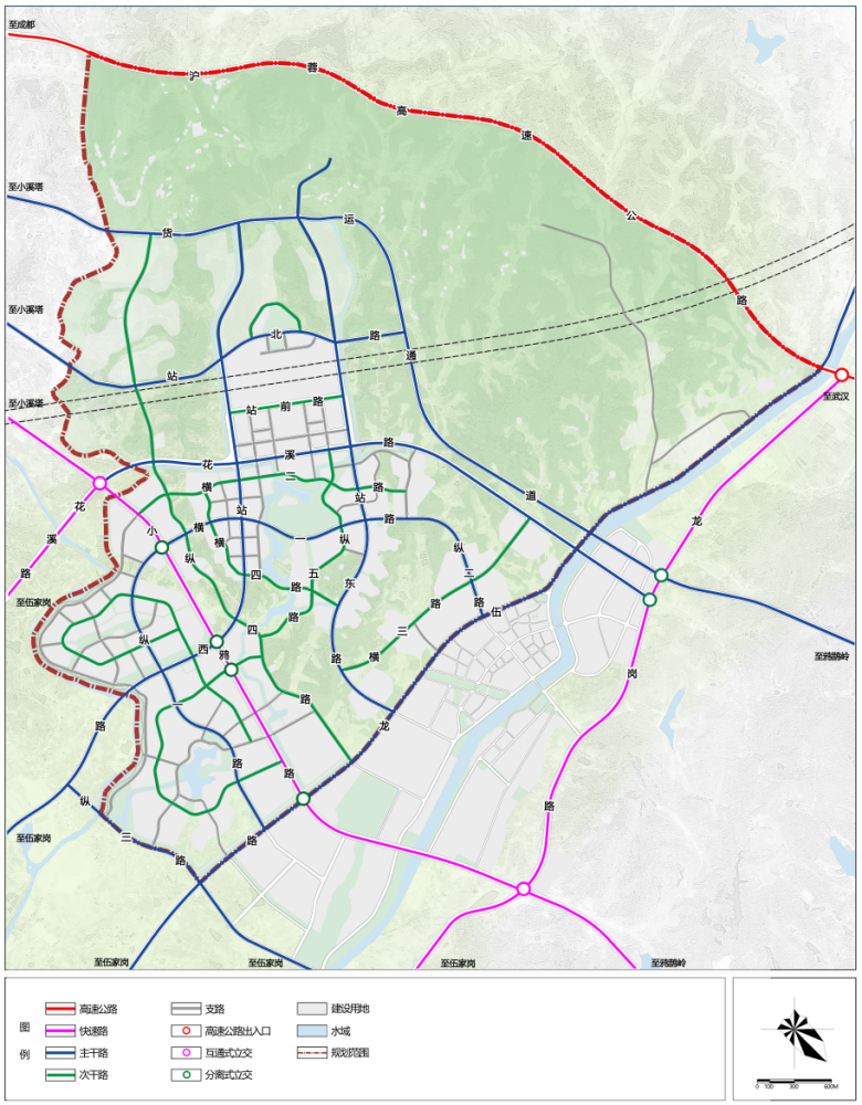 道路系统规划图公用设施用地规划公用设施用地的用地面积为3.