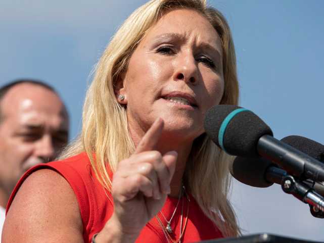 美国乔治亚州共和党众议员玛乔丽·泰勒·格林.