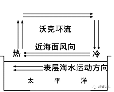 沃克环流圈"是指在赤道太平洋区域,由于东,西太平洋水温差异而形成的