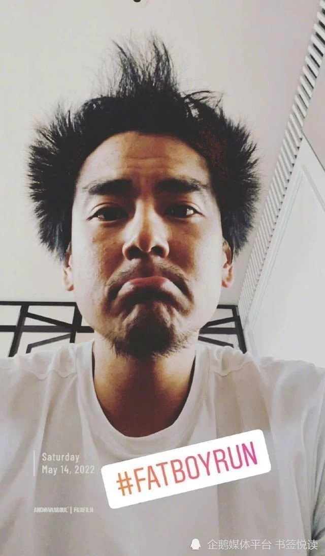 彭于晏的最新照片头发乱糟糟惹网友热议网友终于比他帅了