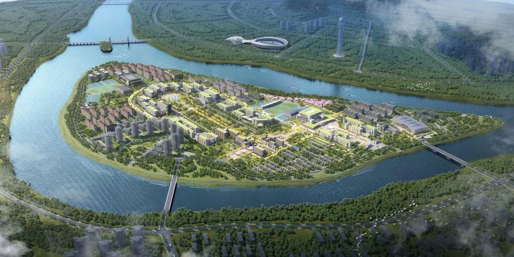 效果图公布皖西学院月亮岛校区新增用地268906平方米