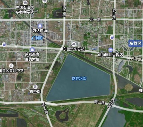 耿井水库位于东营区,是重要的城市生态景观湖,始建于1991年,由胜利