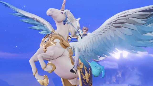 大乔首款传说实战展示,独角兽,城堡特效唯美,附带出生语音彩蛋