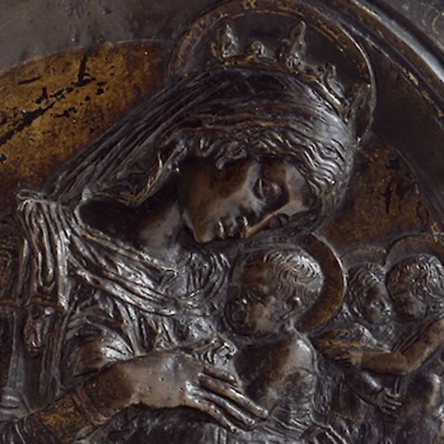 《圣母子与四先知浮雕》多纳泰罗(意大利)-雕塑作品欣赏(四百四十三)