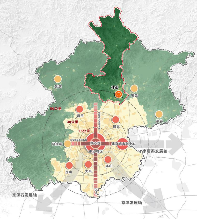 怀柔城区图图片