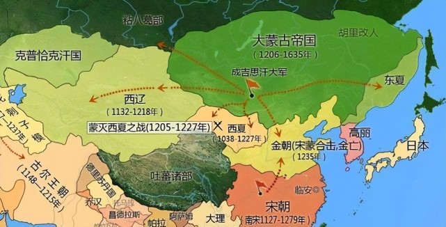 蒙古扩张地图图片