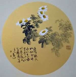 國畫李金山國畫菊花欣賞