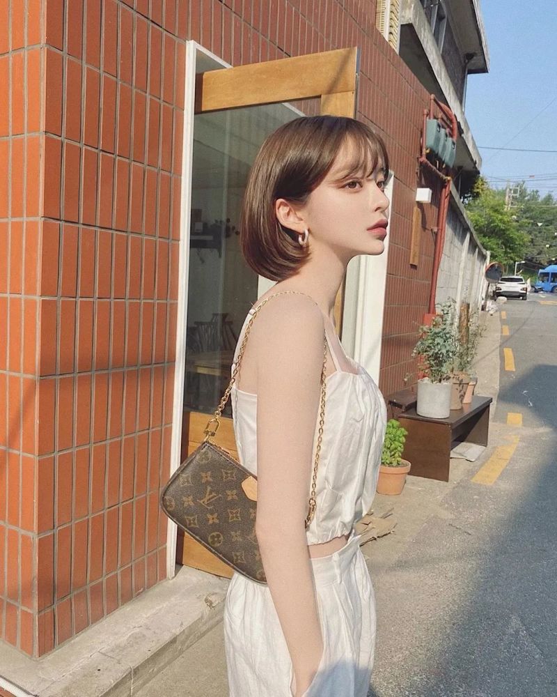 甜美可爱的波波头女孩_腾讯新闻