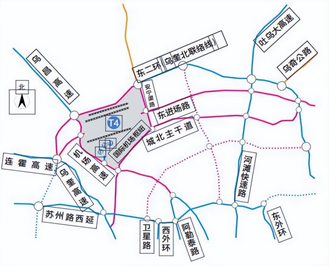 揭秘机场t4航站楼综合交通枢纽如何建设|航站楼|机场|乌鲁木齐