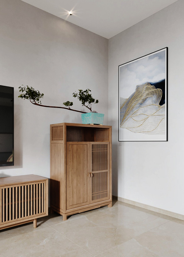 诸暨装修:553㎡禅意新中式风格装修,营造繁简有序的淡泊之意