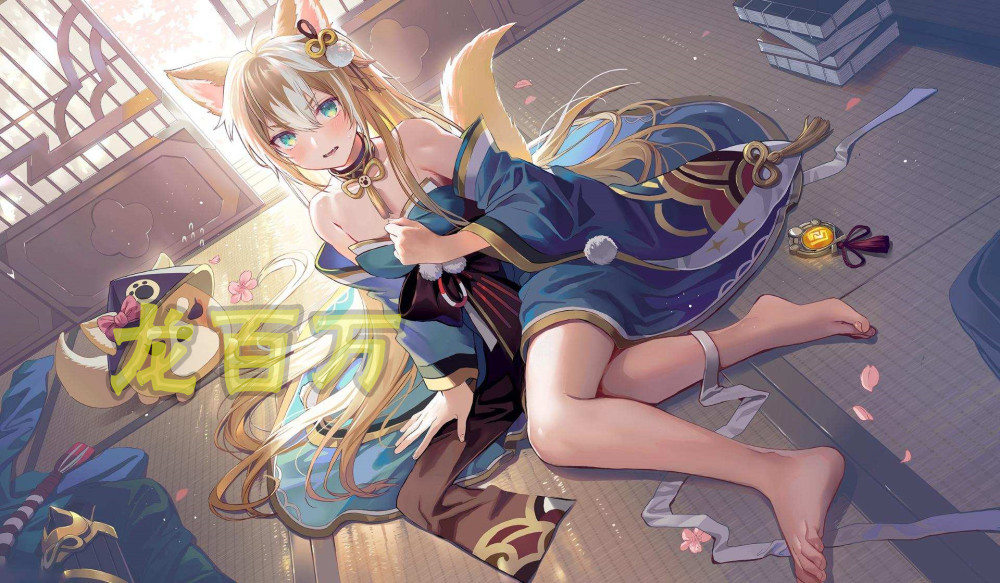 原神五郎生日当天玩家帮他做了一张最美女装图爱了