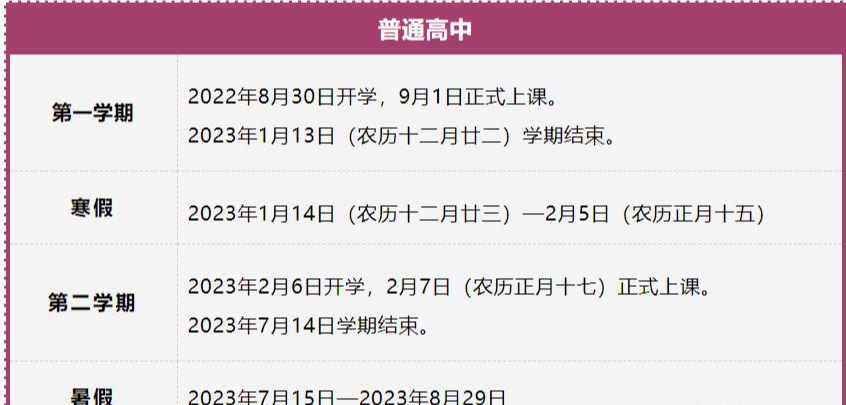 福建一地公布23年寒暑假安排 全省各地暑假放假时间公布 腾讯新闻