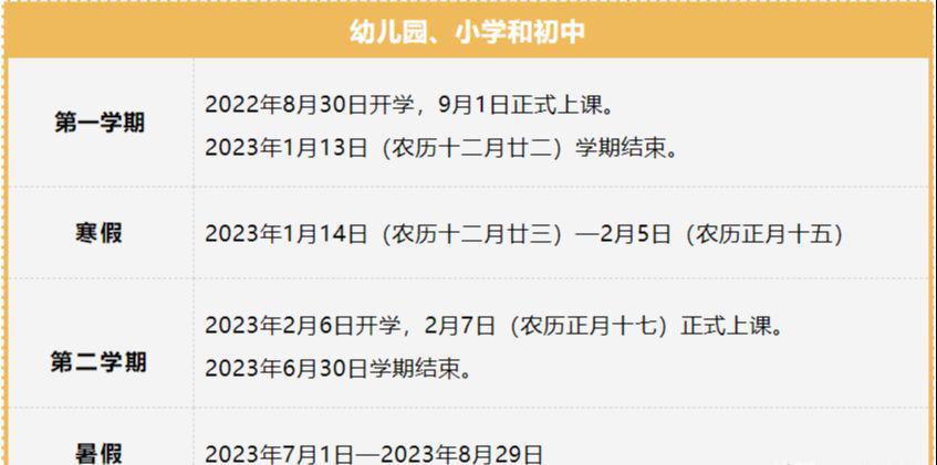 福建一地公布23年寒暑假安排 全省各地暑假放假时间公布 腾讯新闻