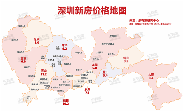深圳新房价格地图曝光最低34万元㎡