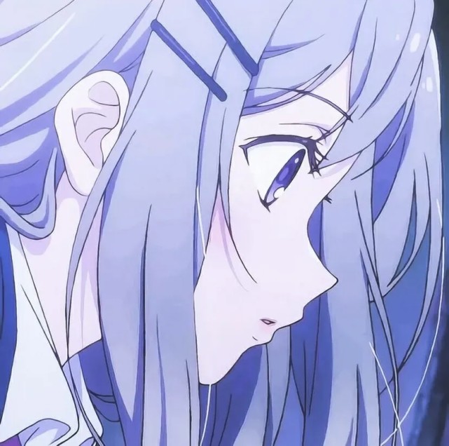 "星河浪漫蓝色系动漫女头"