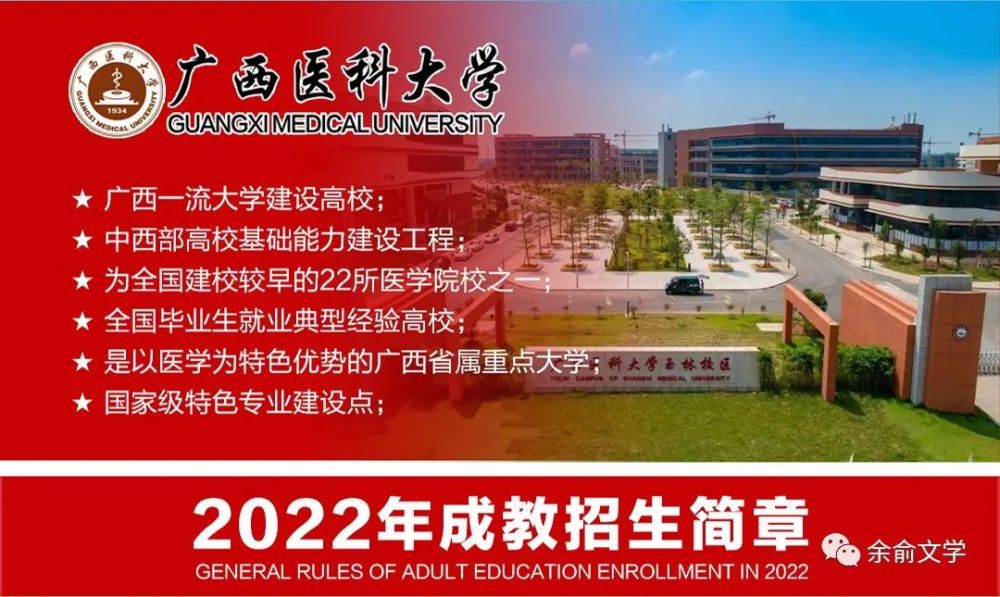 【招生信息】廣西醫科大學2022年成人招生簡章_騰訊新聞