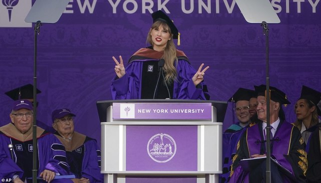 taylor swift成纽约大学荣誉博士,毕业演讲简直洒脱自信!