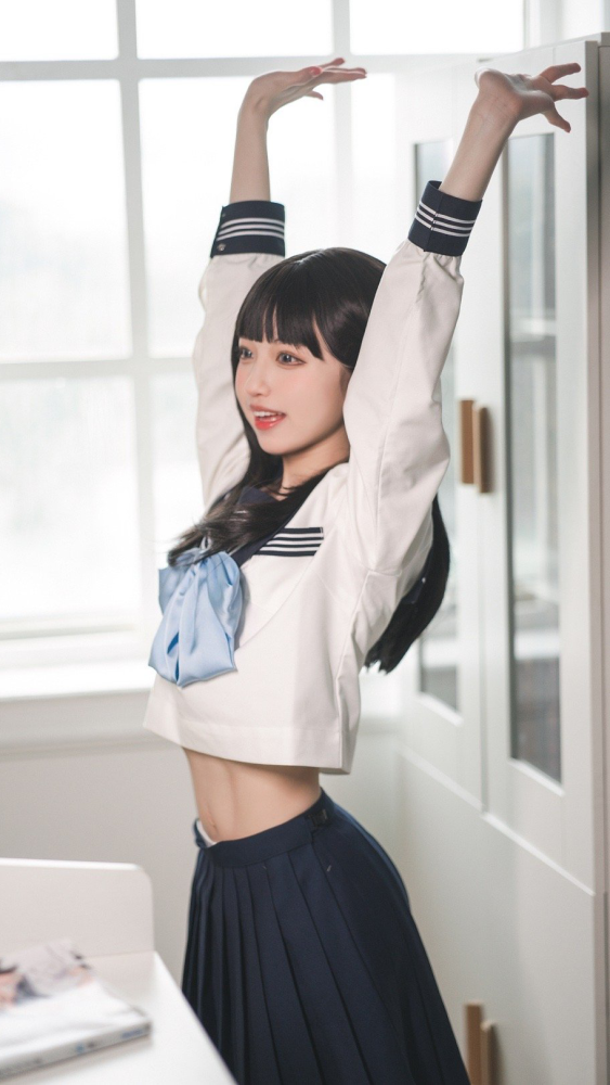 cos:明日酱水手服_腾讯新闻