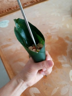 牛角粽的包法,不漏米还漂亮,步骤详细.新手轻松学会!