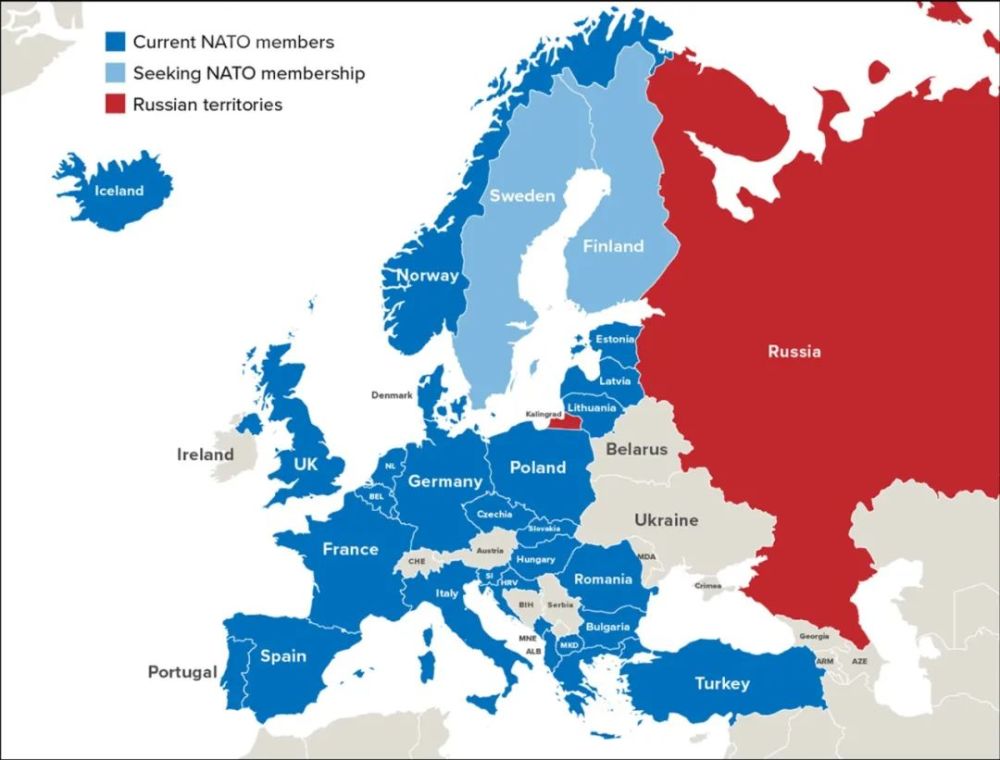 北约地图30年开疆：现在的俄罗斯有多孤立？_腾讯新闻