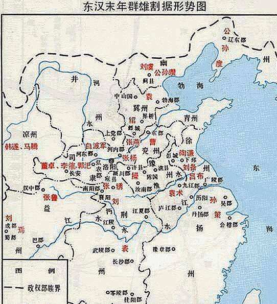 在東漢時期,全國分為十三個州,分別是司隸州(河南西部,北部,陝西中部